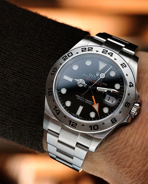 rolex explorer 2 40mm black|rolex explorer 2 price new.